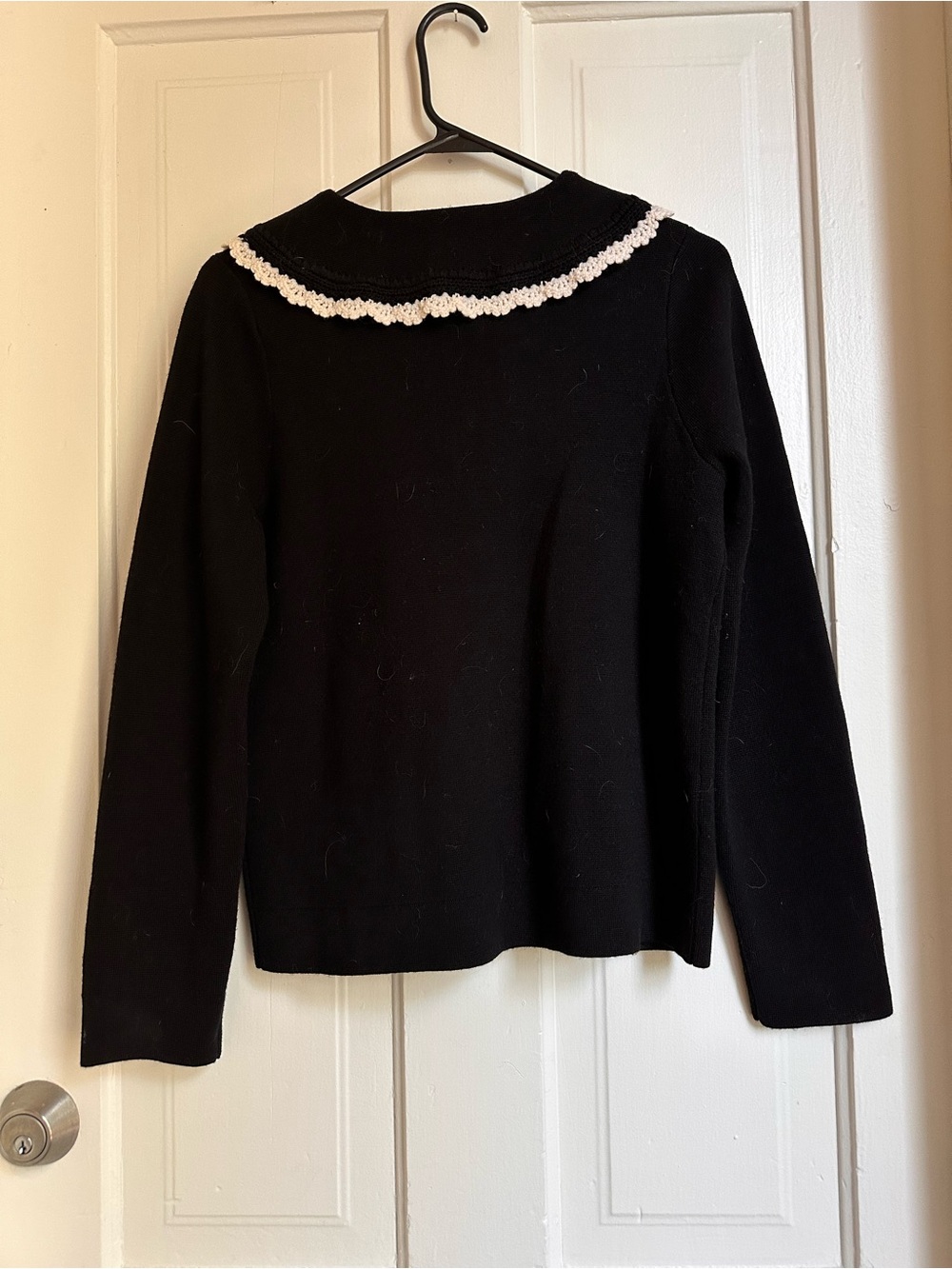 Sezane Black Bettany Cardigan wool - Picture 4 of 5